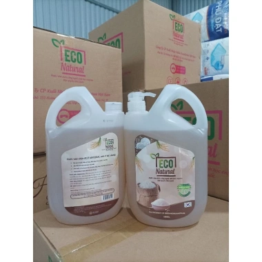 Nước rửa chén Eco cám gạo 2L – Sạch bóng, tẩy dầu mỡ, an toàn cho da tay, 88.000₫ 10
