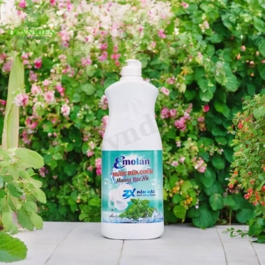 Nước rửa chén Emolan 800ml - 2.1L 2X Đậm Đặc, Sạch Sáng Bóng, Dịu Nhẹ Da Tay - 36.000₫