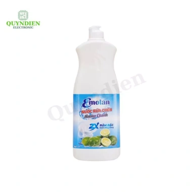 Nước rửa chén Emolan 800ml - 2.1L 2X Đậm Đặc, Sạch Sáng Bóng, Dịu Nhẹ Da Tay - 36.000₫