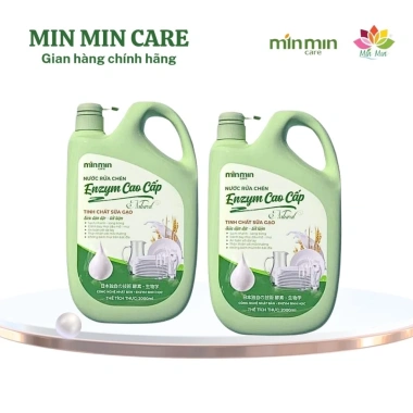 Nước rửa chén Enzym Min Min Care 2 L – Tẩy dầu mạnh, không kích ứng, chỉ 85.000đ