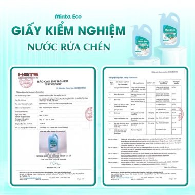 Nước rửa chén enzym thuần chay Minta - công nghệ châu Âu, hương dừa, mềm tay, lành tính, an toàn cho trẻ, giảm giá 95.999 VNĐ
