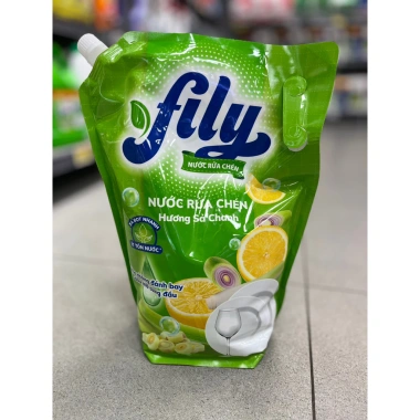 Nước rửa chén Fily túi 3.5kg - Giặt sạch dầu mỡ, hương thơm nhẹ, giá ưu đãi 79.900đ 2