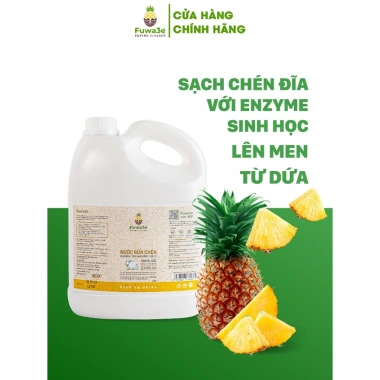 Nước Rửa Chén Fuwa3e Hữu Cơ Enzyme Sinh Học 3.8L: An Toàn Cho Bé, Bảo Vệ Da Tay, Giá 117.333 VND 2