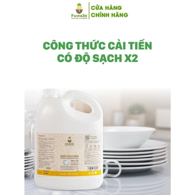 Nước Rửa Chén Fuwa3e Hữu Cơ Enzyme Sinh Học 3.8L: An Toàn Cho Bé, Bảo Vệ Da Tay, Giá 117.333 VND 8