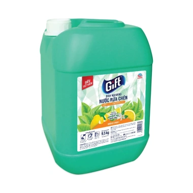 Nước rửa chén Gift hương chanh 9,5 kg - Công thức mạnh, thơm mát, giá ưu đãi 268.000 VND 2