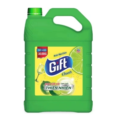 Nước rửa chén Gift hương chanh 9.5kg - siêu tiết kiệm, giá ưu đãi 140.000đ