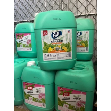 Nước Rửa Chén Gift hương chanh tự nhiên 9,5kg - Can lớn, giá ưu đãi 82.000₫ 5 Nước Rửa Chén Gift hương chanh tự nhiên 9,5kg - Can lớn, giá ưu đãi 82.000₫ 5