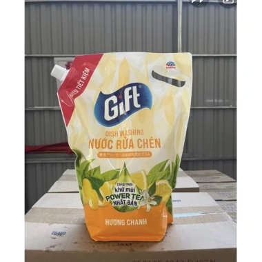 Nước Rửa Chén Gift hương chanh tự nhiên 9,5kg - Can lớn, giá ưu đãi 82.000₫