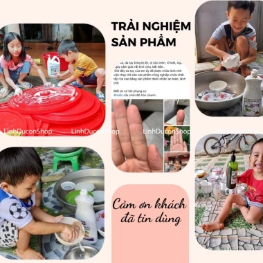 Nước rửa chén hữu cơ Chanh Sả Bồ Hòn – An toàn da tay, chỉ 39.000₫ – HTX Ánh Minh 8