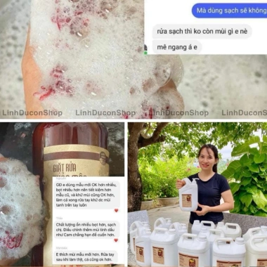 Nước rửa chén hữu cơ Chanh Sả Bồ Hòn – An toàn da tay, chỉ 39.000₫ – HTX Ánh Minh 10