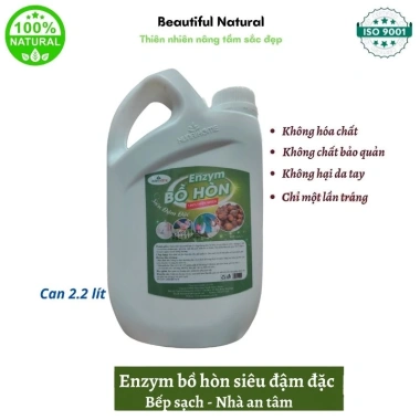 Nước rửa chén hữu cơ Hunahome bồ hòn 100% thiên nhiên không hại da tay 2,2L‑5L giá ưu đãi 249.000₫ 4