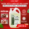 Nước Rửa Chén Hữu Cơ KinKit 2.1L Trà Xanh Lên Men Không Paraben - Mềm Dịu Da Tay, An Toàn Cho Bé