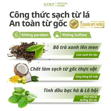 Nước Rửa Chén Hữu Cơ KinKit 2.1L Trà Xanh Lên Men Không Paraben - Mềm Dịu Da Tay, An Toàn Cho Bé 5 Nước Rửa Chén Hữu Cơ KinKit 2.1L Trà Xanh Lên Men Không Paraben - Mềm Dịu Da Tay, An Toàn Cho Bé 5
