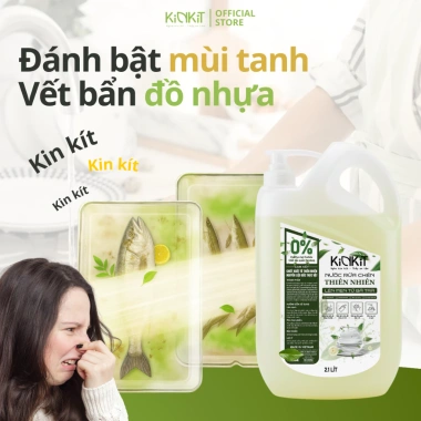 Nước Rửa Chén Hữu Cơ KinKit 2.1L Trà Xanh Lên Men Không Paraben - Mềm Dịu Da Tay, An Toàn Cho Bé 6 Nước Rửa Chén Hữu Cơ KinKit 2.1L Trà Xanh Lên Men Không Paraben - Mềm Dịu Da Tay, An Toàn Cho Bé 6