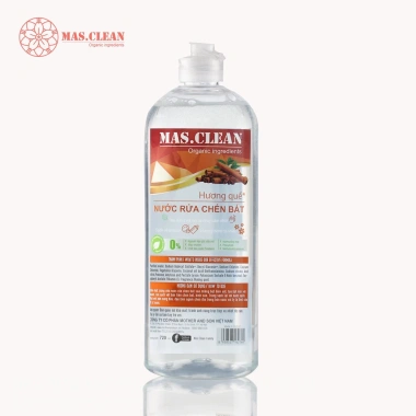Nước Rửa Chén Hữu Cơ Mas.Clean 720ml - Gốc Thực Vật, An Toàn Da, Giá 32.000đ