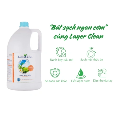 Nước rửa chén Layer Clean 550ml hương Bưởi - Giá 22.000, sạch bát, không bọt, thơm tự nhiên 6 Nước rửa chén Layer Clean 550ml hương Bưởi - Giá 22.000, sạch bát, không bọt, thơm tự nhiên 6