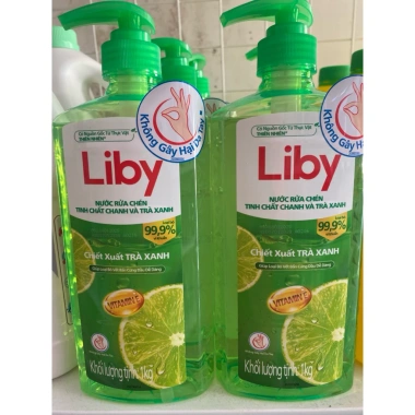 Nước rửa chén Liby chiết xuất trà xanh – Không gây hại tay, giảm giá còn 53.000₫