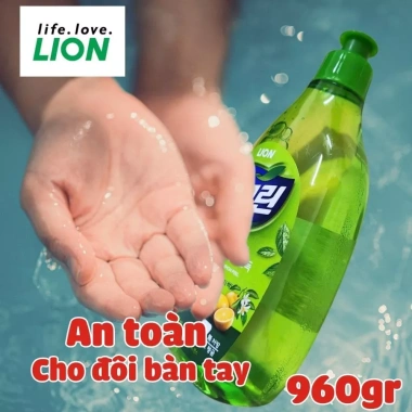 Nước rửa chén Lion Real Green 500g chiết xuất trà xanh Hàn Quốc, giá chỉ 65.000 VND