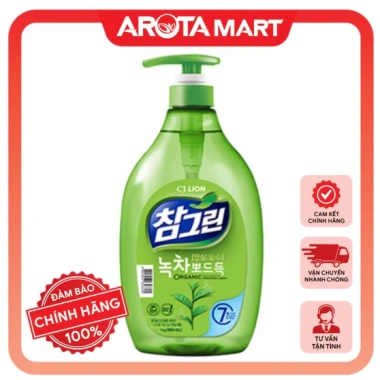 Nước rửa chén Lion Real Green trà xanh 1.0L Hàn Quốc - Giá 120k, tẩy dầu mạnh Nước rửa chén Lion Real Green trà xanh 1.0L Hàn Quốc - Giá 120k, tẩy dầu mạnh