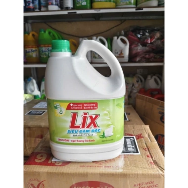 Nước rửa chén Lix Siêu Đậm Đặc hương Chanh Trà Xanh 3.5kg Giá chỉ 115.000 tẩy dầu mỡ mạnh sạch bát nhanh 2 Nước rửa chén Lix Siêu Đậm Đặc hương Chanh Trà Xanh 3.5kg Giá chỉ 115.000 tẩy dầu mỡ mạnh sạch bát nhanh 2
