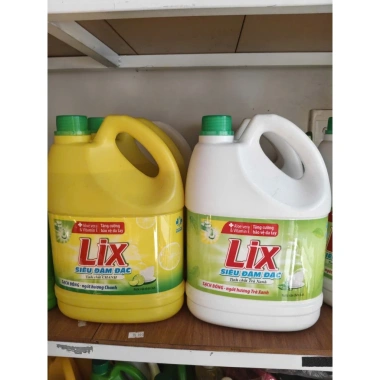 Nước rửa chén Lix Siêu Đậm Đặc hương Chanh Trà Xanh 3.5kg Giá chỉ 115.000 tẩy dầu mỡ mạnh sạch bát nhanh 3 Nước rửa chén Lix Siêu Đậm Đặc hương Chanh Trà Xanh 3.5kg Giá chỉ 115.000 tẩy dầu mỡ mạnh sạch bát nhanh 3