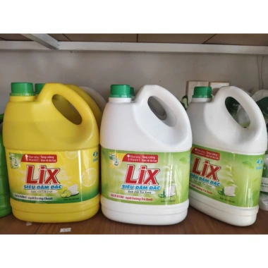 Nước rửa chén Lix Siêu Đậm Đặc hương Chanh Trà Xanh 3.5kg Giá chỉ 115.000 tẩy dầu mỡ mạnh sạch bát nhanh