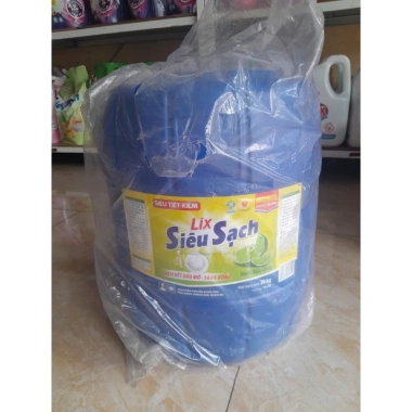 Nước rửa chén Lix Siêu Sạch hương Chanh 20kg - Giá chỉ 425.000, khuyến mãi hấp dẫn