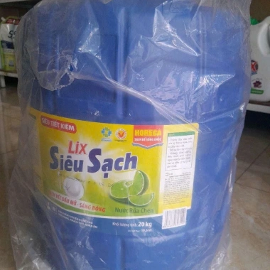 Nước rửa chén Lix Siêu Sạch hương Chanh 20kg - Giá chỉ 425.000, khuyến mãi hấp dẫn