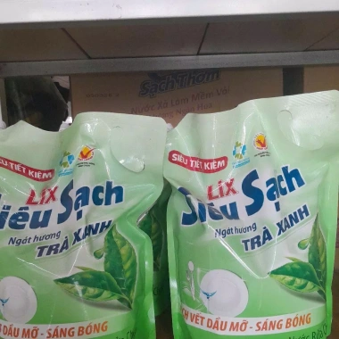 Nước rửa chén Lix Siêu Sạch hương Chanh Trà Xanh 3.2kg - Giảm 20 phần trăm chỉ 95.000₫