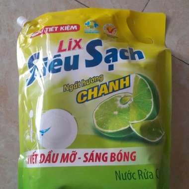 Nước rửa chén Lix Siêu Sạch hương Chanh Trà Xanh 3.2kg - Giảm 20 phần trăm chỉ 95.000₫