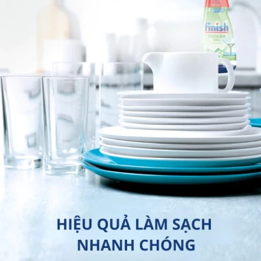 Nước rửa chén máy 900ml Finish Eco Hữu Cơ 60% - An toàn, 0% EU, giá 279.000₫ 4