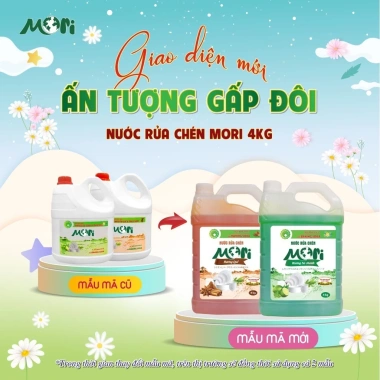 Nước rửa chén Mori Clean 4L MR029 - Sạch nhanh, hương thơm mát, giá chỉ 149.000₫ 3 Nước rửa chén Mori Clean 4L MR029 - Sạch nhanh, hương thơm mát, giá chỉ 149.000₫ 3