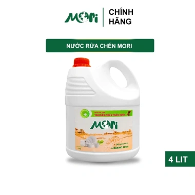 Nước rửa chén Mori Clean 4L MR029 - Sạch nhanh, hương thơm mát, giá chỉ 149.000₫