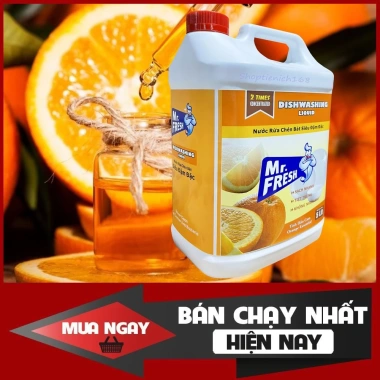 Nước rửa chén Mr.Fresh 5L hương cam - Giá chỉ 124.900₫, sạch bát thơm mát 3