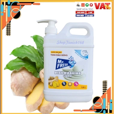 Nước Rửa Chén Mr.fresh Cám Gạo 1.6L – Làm Sạch Vết Dầu Mỡ, Dịu Nhẹ Da Tay 3