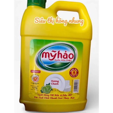 Nước Rửa Chén Mỹ Hảo Hương Chanh và Trà Xanh 1,5kg Giá 46.000 Sạch Dầu, Thơm Mát 2