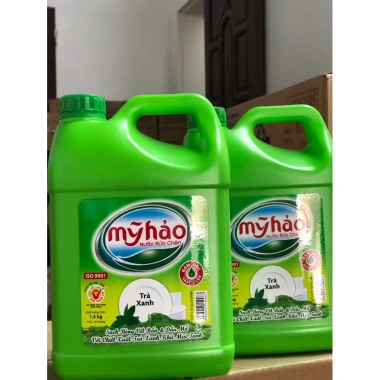 Nước Rửa Chén Mỹ Hảo Hương Chanh và Trà Xanh 1,5kg Giá 46.000 Sạch Dầu, Thơm Mát 9