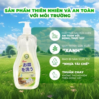 Nước Rửa Chén Nano Faixai 2L Cám Gạo, Làm Sạch Nhanh Dầu Mỡ, Dịu Nhẹ Da Tay, 69.000₫ 9