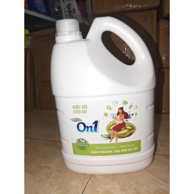 Nước rửa chén On1 3.5kg tinh chất Chanh Sả, Quế Cam, Kiwi & Aloe Vera - Giảm giá 135k, làm sạch nhanh, thơm tự nhiên 4 Nước rửa chén On1 3.5kg tinh chất Chanh Sả, Quế Cam, Kiwi & Aloe Vera - Giảm giá 135k, làm sạch nhanh, thơm tự nhiên 4