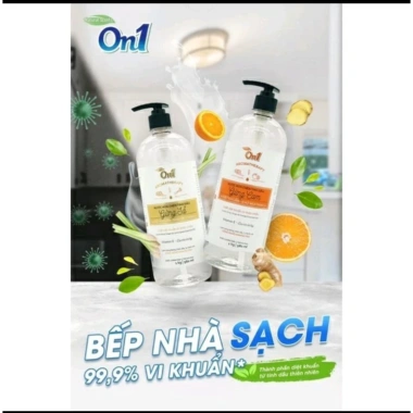 Nước rửa chén On1 tinh dầu gừng cam 1kg - Giá ưu đãi 49.000đ, sạch bám, hương thơm nhẹ nhàng 3 Nước rửa chén On1 tinh dầu gừng cam 1kg - Giá ưu đãi 49.000đ, sạch bám, hương thơm nhẹ nhàng 3