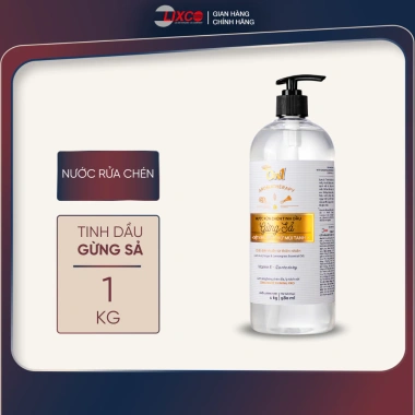 Nước rửa chén On1 tinh dầu gừng sả 1Kg - Sạch bóng, diệt dầu mỡ, bảo vệ da tay 2