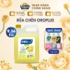 Nước Rửa Chén Oroplus Hương Chanh 9.36kg - Khử Mùi Thức Ăn, Sáng Bóng, Không Hại Da Tay, 190.440₫