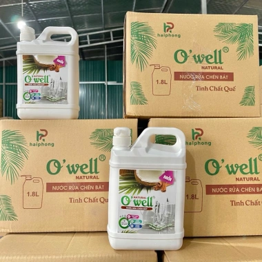 Nước rửa chén Owell 1,8 lít - Công thức tẩy dầu bám mạnh, giá chỉ 98.000₫