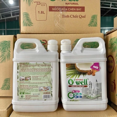 Nước rửa chén Owell 1,8 lít - Công thức tẩy dầu bám mạnh, giá chỉ 98.000₫