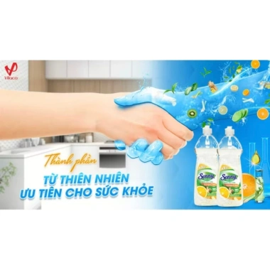 Nước rửa chén Senny 750gr - Giá 33k, tẩy dầu mạnh, hương thơm nhẹ, bảo vệ tay 3