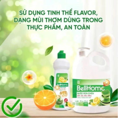 Nước rửa chén sinh học Bellhome đậm đặc, tiết kiệm nước, an toàn da tay, khử mùi vượt trội - 65.000₫ 3