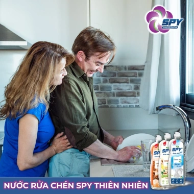 Nước Rửa Chén SPY Thiên Nhiên 2.000ml Hương Quế - Sạch Dầu Mỡ, An Toàn Da Tay, Giá 85.000₫ 4