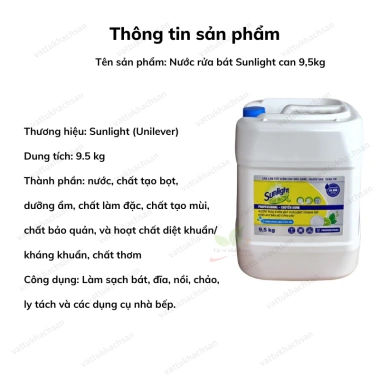 Nước Rửa Chén Sunlight 9kg Siêu Tiết Kiệm - Giá 269.000, Quán Ăn, Nhà Hàng, Khách Sạn 2
