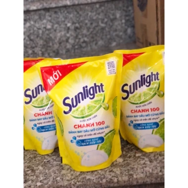 Nước Rửa Chén Sunlight Chanh 100 túi 1.400ml Giá 49.000₫, sạch bát, thơm mát
