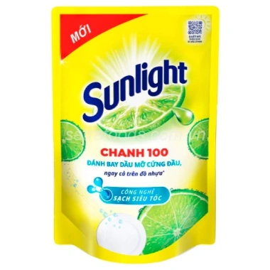 Nước Rửa Chén Sunlight Hương Chanh Trà Xanh Thiên Nhiên Lô Hội 3.1-3.3kg Giá Ưu Đãi 31.900 VND